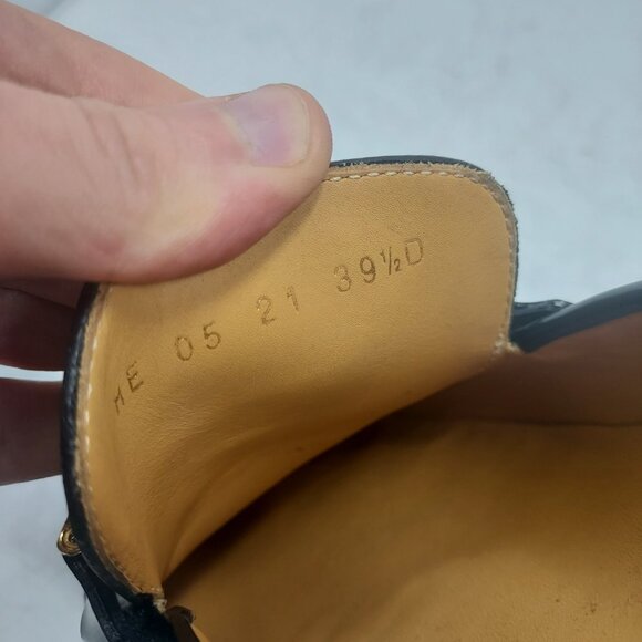 Christian Dior Black Code Logo Plaque Penny Lug Loafer - Picture 3 of 11